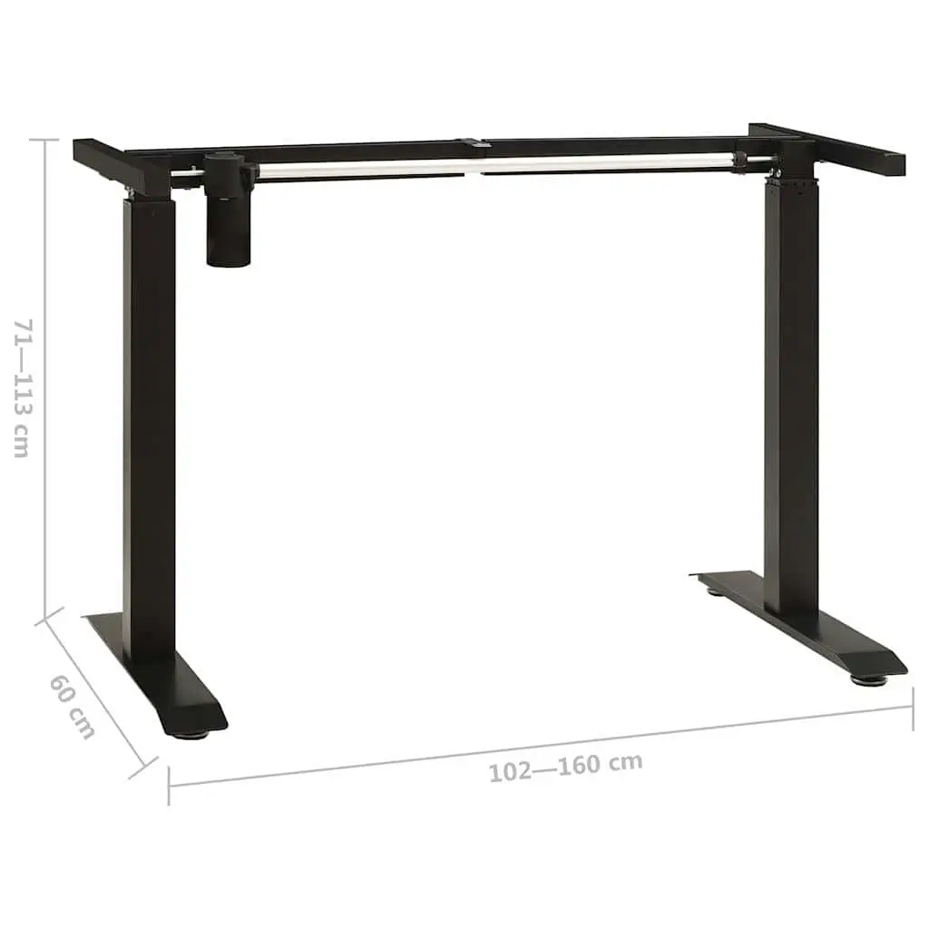 Electric Motorised Standing Desk Frame in Black