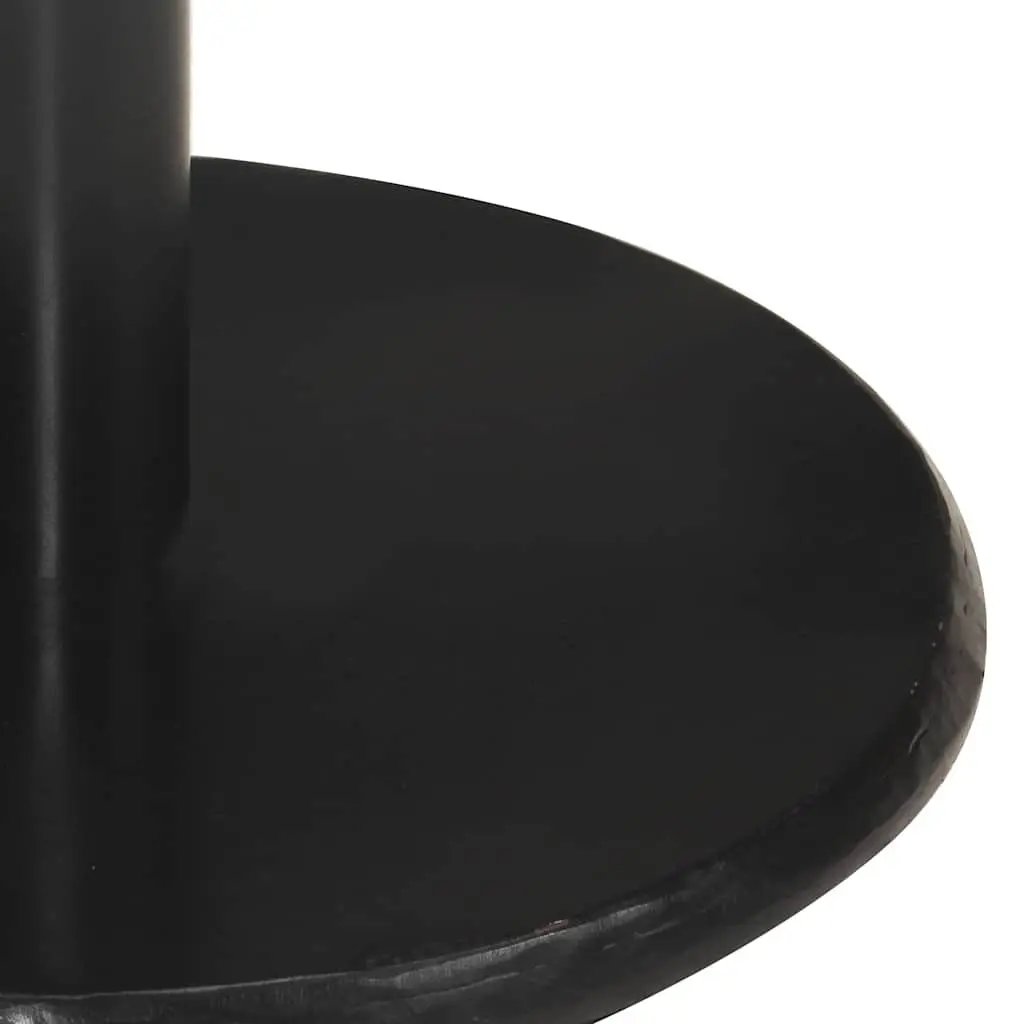 Bar Stools Brown Real Leather Seats Footrest 2 Piece Powder-coated Iron Frames