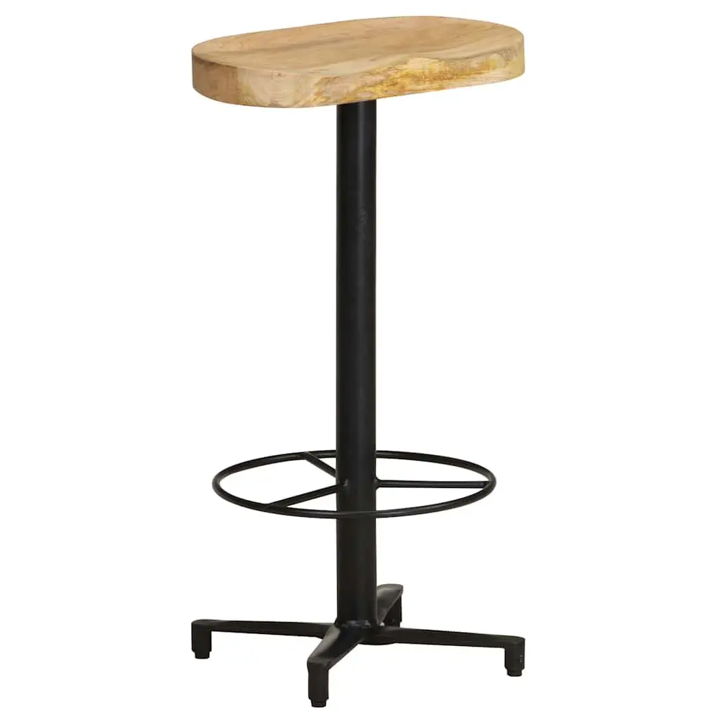 Brown Solid Mango Wood Bar Stools 76 cm, 2 pcs