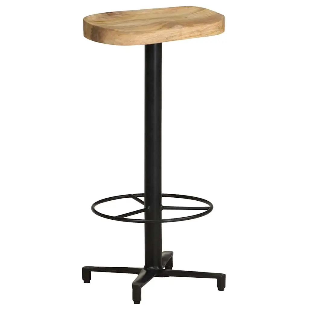 Brown Solid Mango Wood Bar Stools 76 cm, 2 pcs