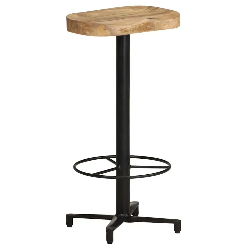 Brown Solid Mango Wood Bar Stools 76 cm, 2 pcs