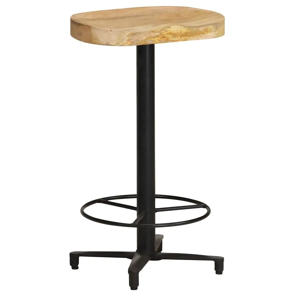 Bar Stools 2 pcs 66 cm Brown Wood Counter Height Seating Footrest