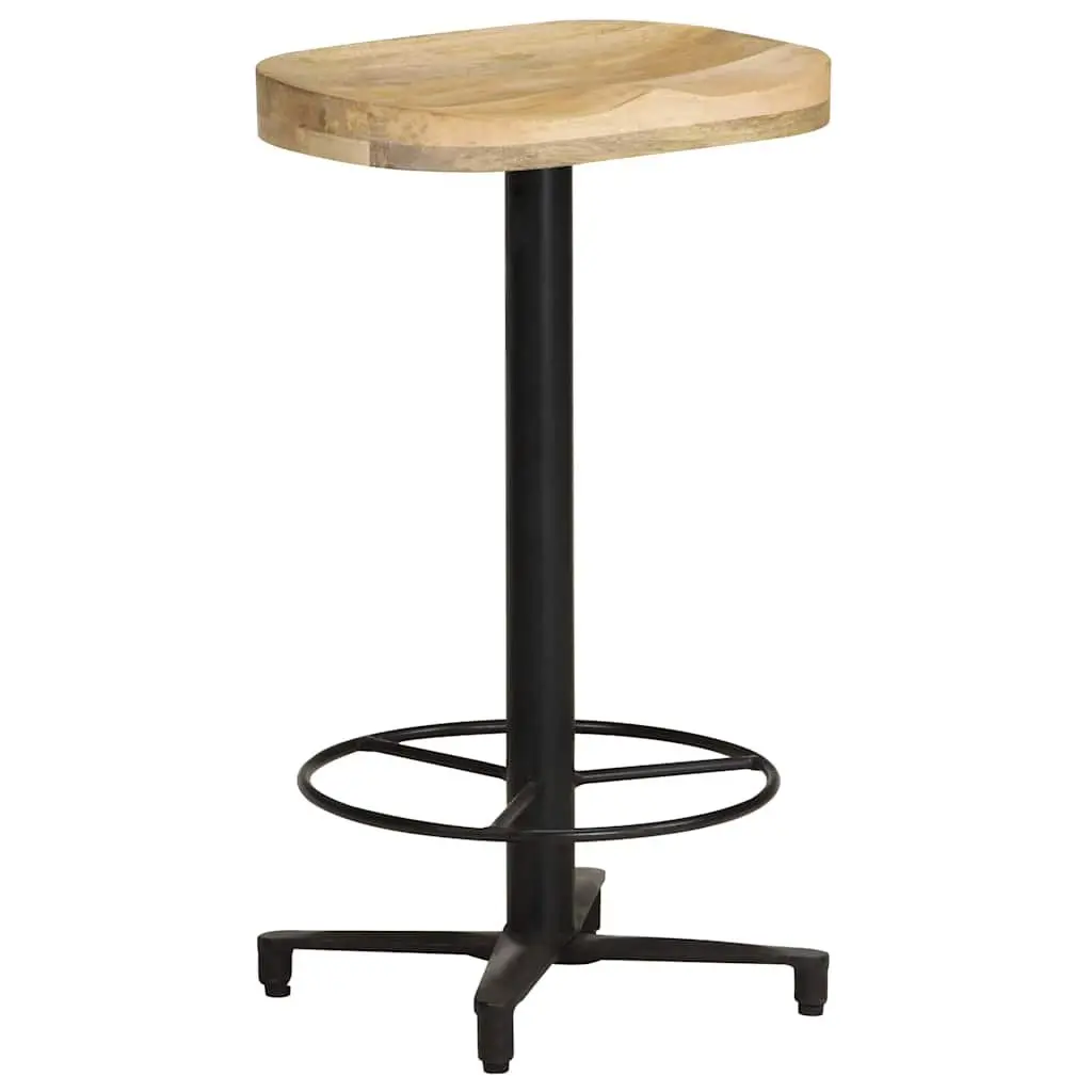 Bar Stools 2 pcs 66 cm Brown Wood Counter Height Seating Footrest