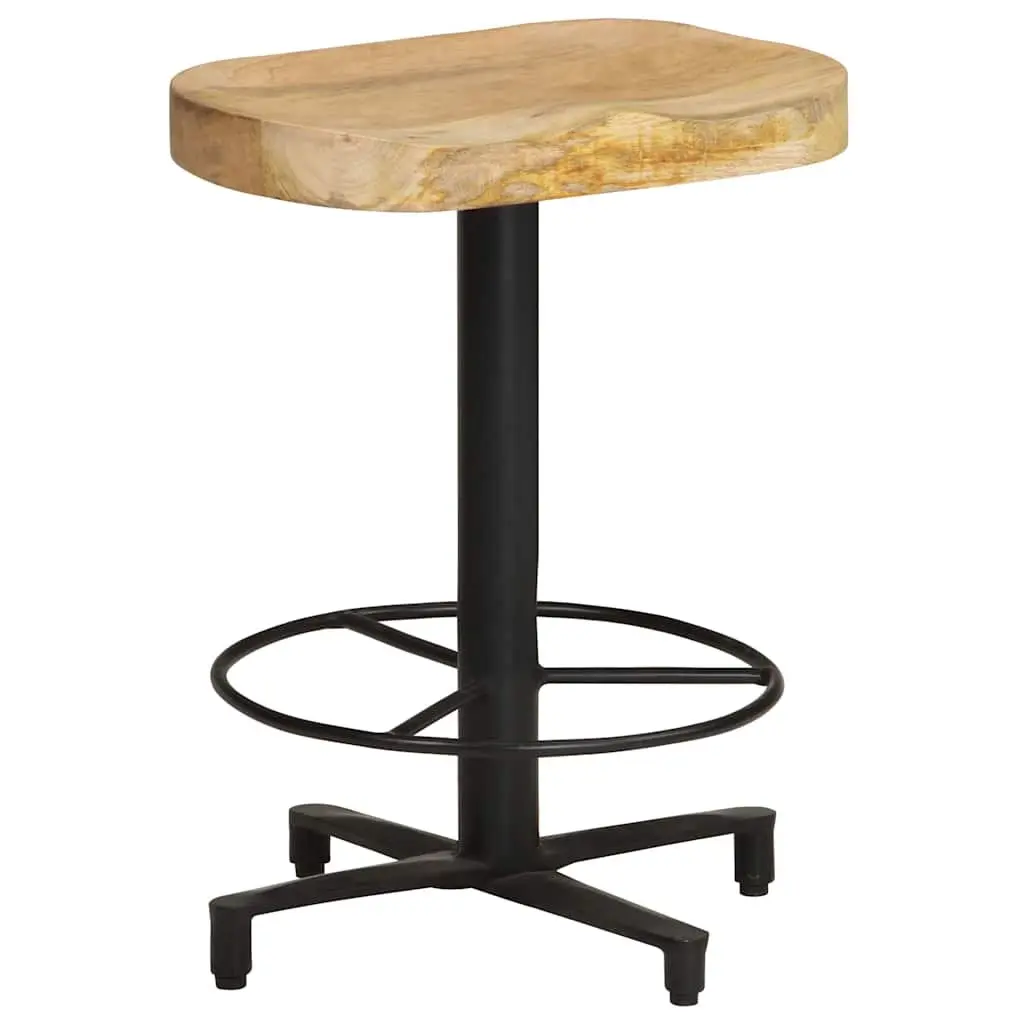 Bar Stools Solid Mango Wood Brown 52 cm Kitchen Counter Seating