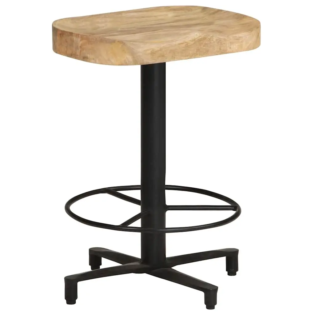 Bar Stools Solid Mango Wood Brown 52 cm Kitchen Counter Seating