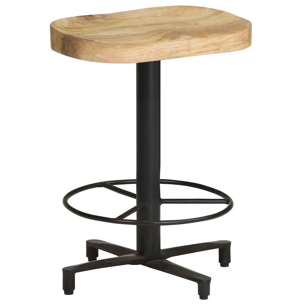 Bar Stools Solid Mango Wood Brown 52 cm Kitchen Counter Seating