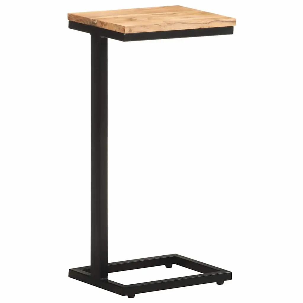 Solid Wood Accent Side Table in Brown