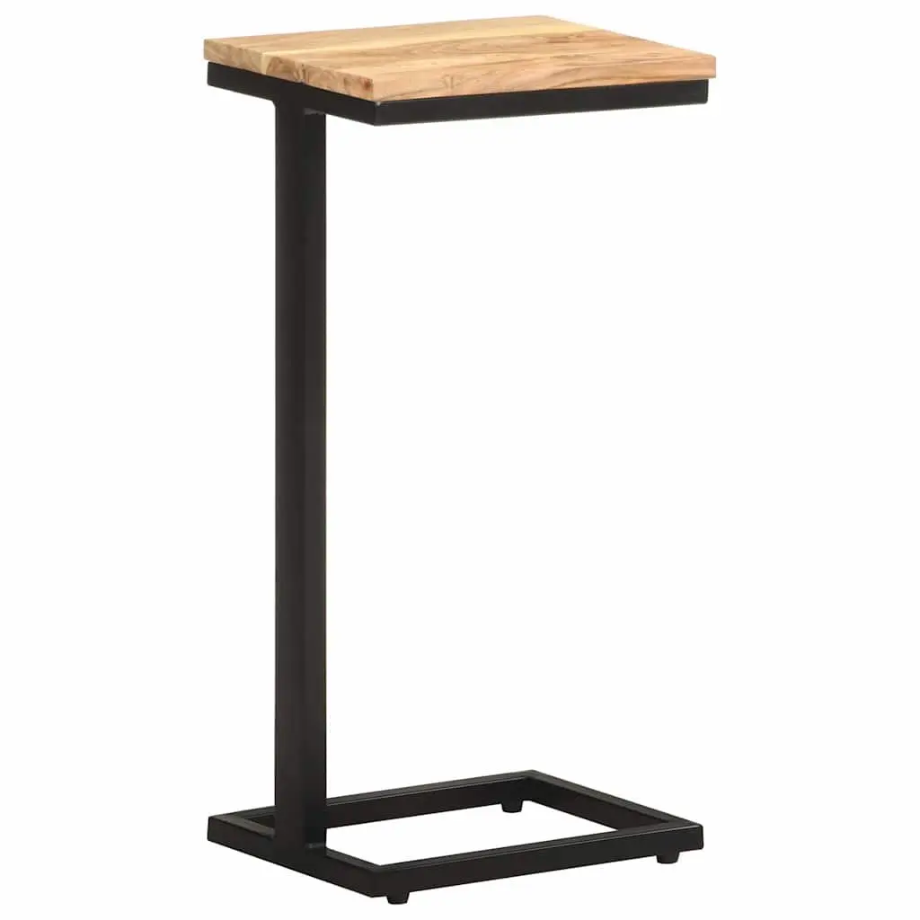 Solid Wood Accent Side Table in Brown