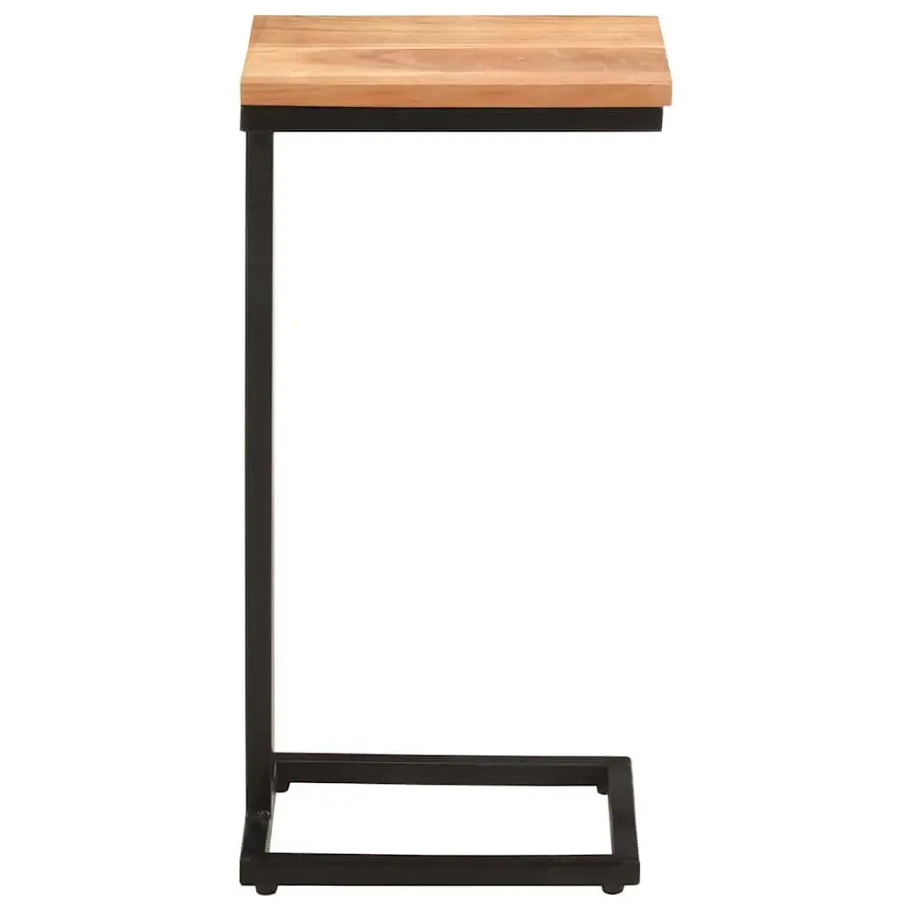 Solid Wood Accent Side Table in Brown