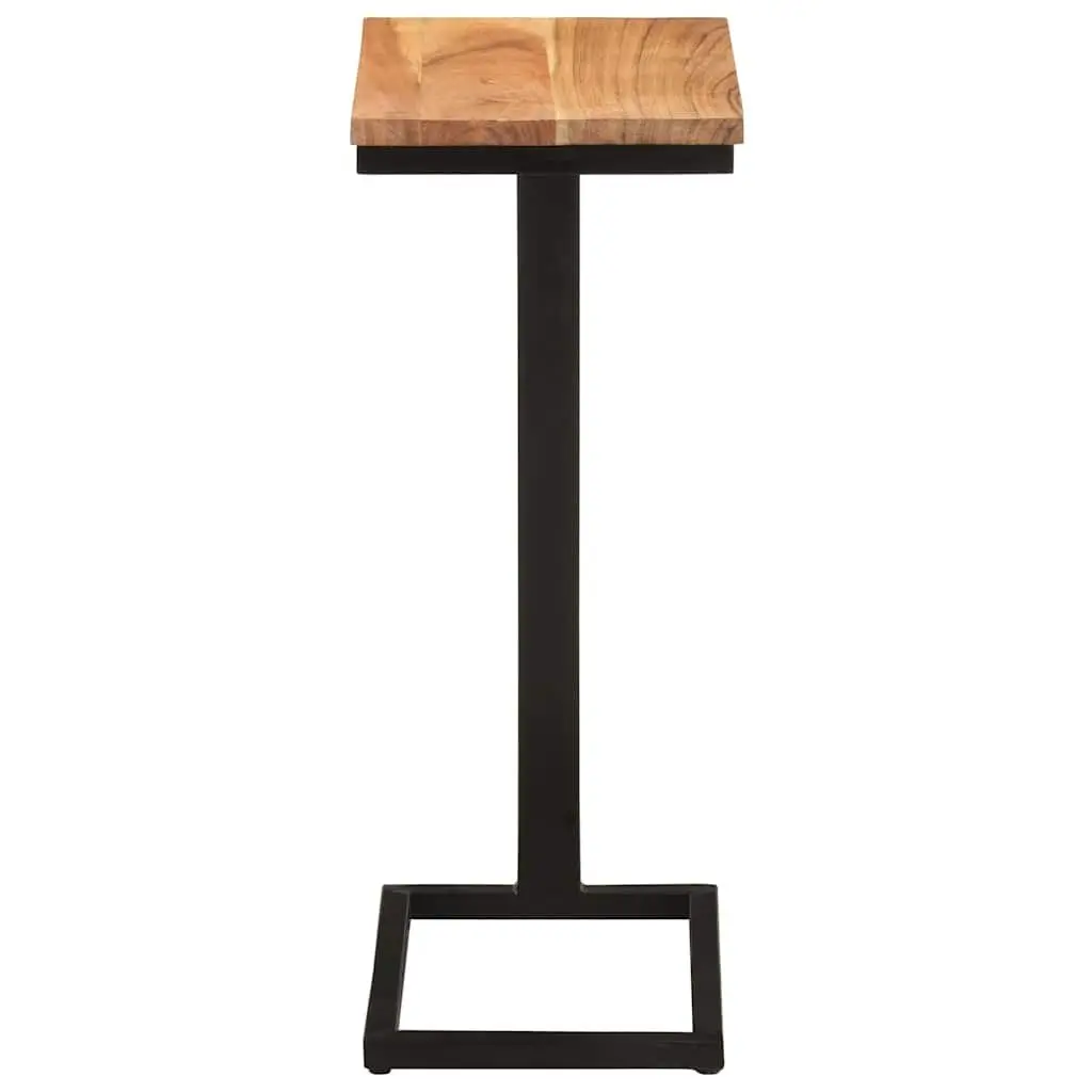 Solid Wood Accent Side Table in Brown