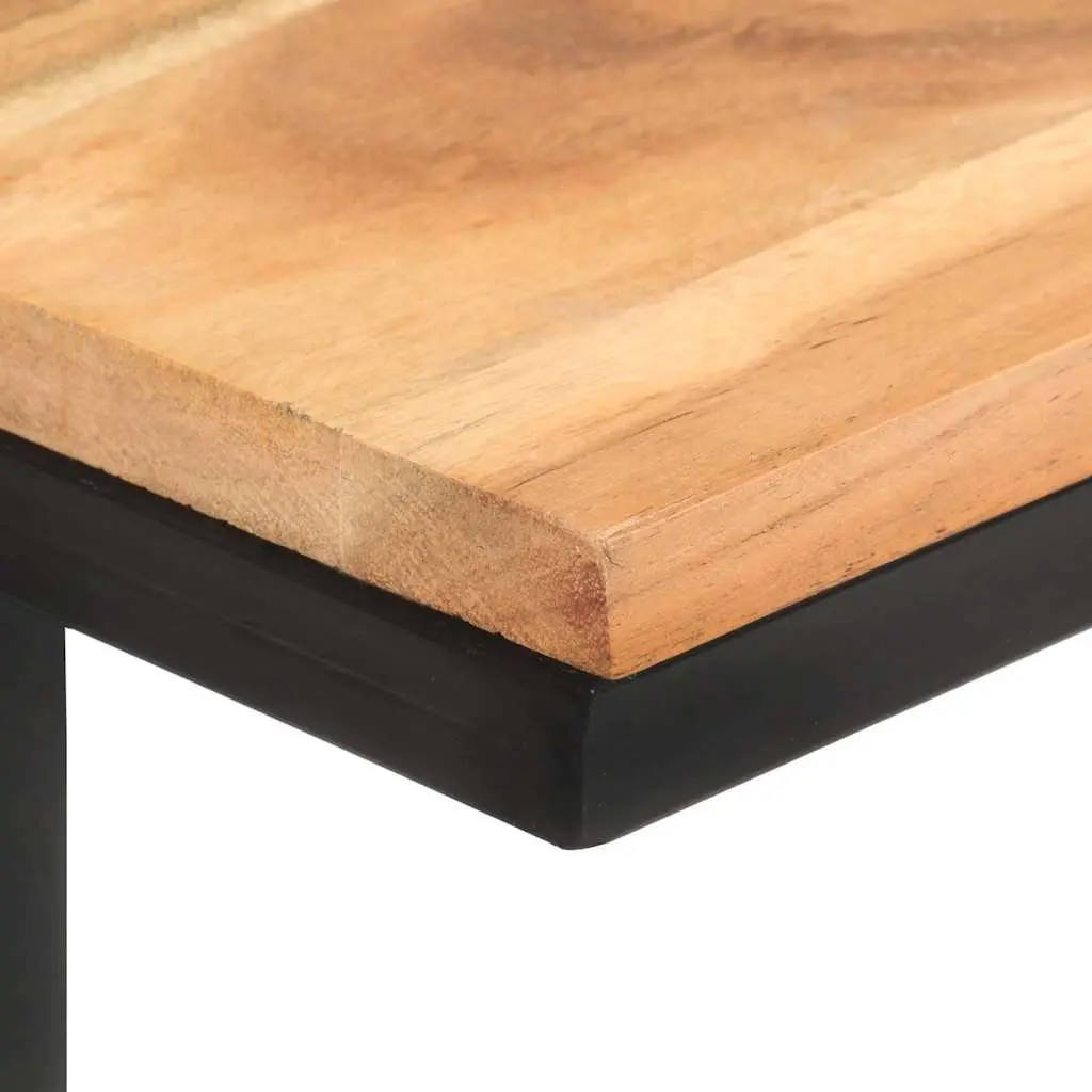 Solid Wood Accent Side Table in Brown