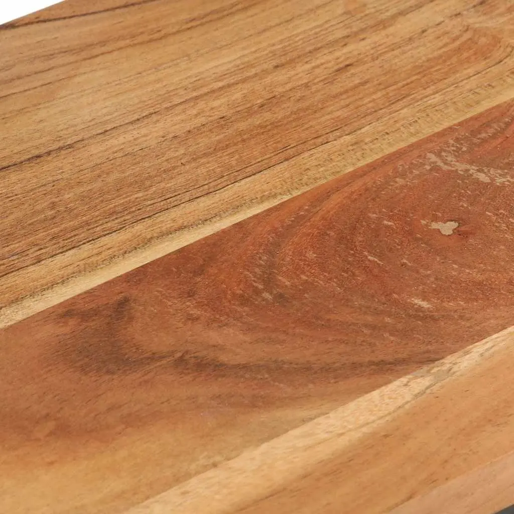 Solid Wood Accent Side Table in Brown