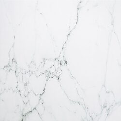 White Marble Design 60x60 cm Tempered Glass Table Top