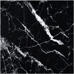 Black Marble Design Tempered Glass Table Top 60x60cm