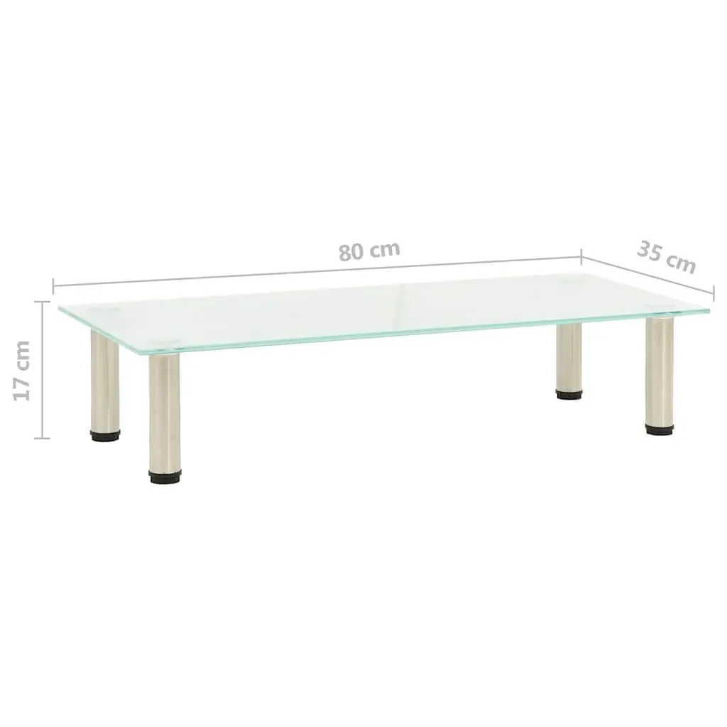 Tempered Glass TV Stand Modern Living Room Bedroom Media Console Table Unit