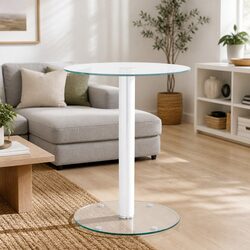 Modern Tempered Glass Coffee Table for Living Spaces