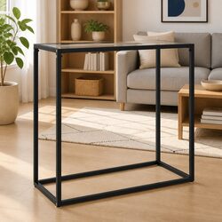 Modern Glass Console Table for Living Room Comfort