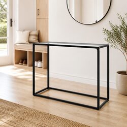 Modern Tempered Glass Console Table for Living Spaces
