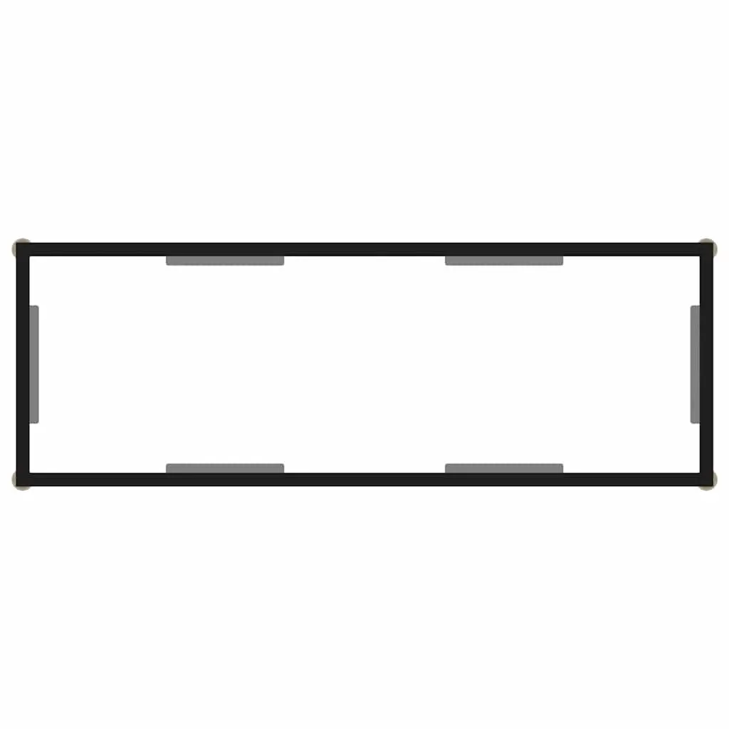 Tempered Glass Console Table for Living Room Storage