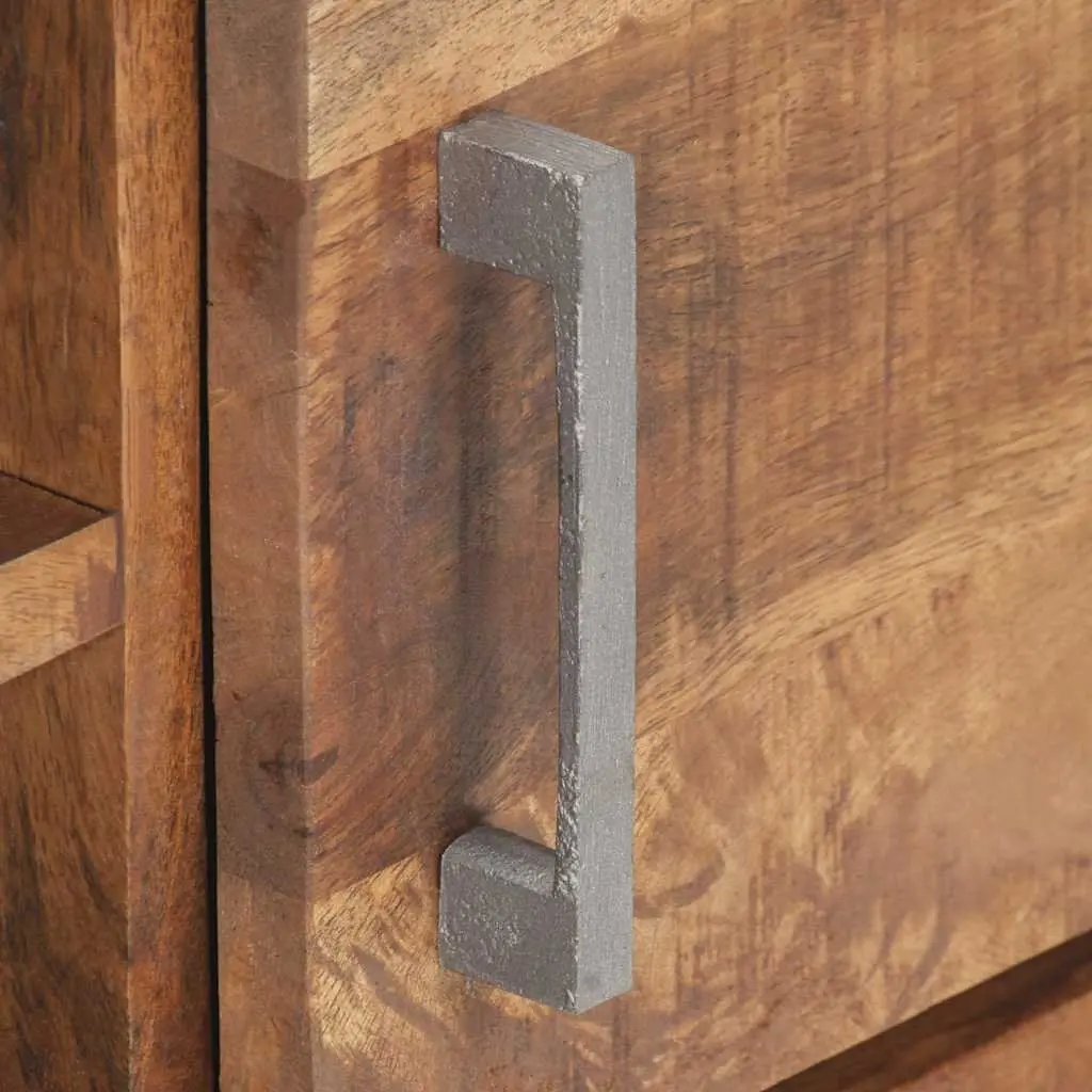 TV Cabinet Industrial Style 120x30x40 cm Rough Mango Wood