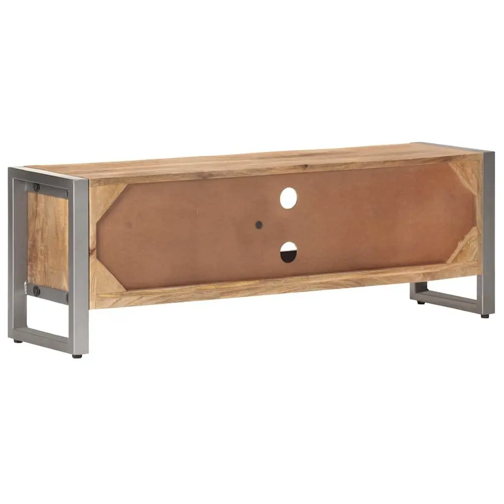 TV Cabinet Industrial Style 120x30x40 cm Rough Mango Wood