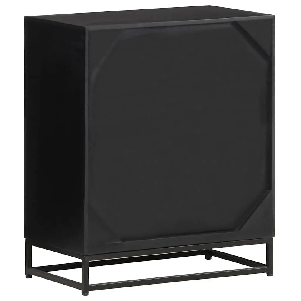 Bedside Cabinet Industrial Style 40x30x50 cm Wood Two Drawer Nightstand