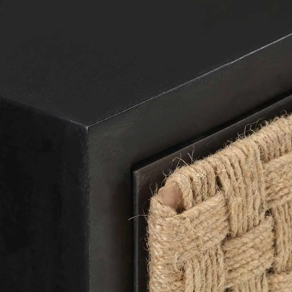 Bedside Cabinet Industrial Style 40x30x50 cm Wood Two Drawer Nightstand