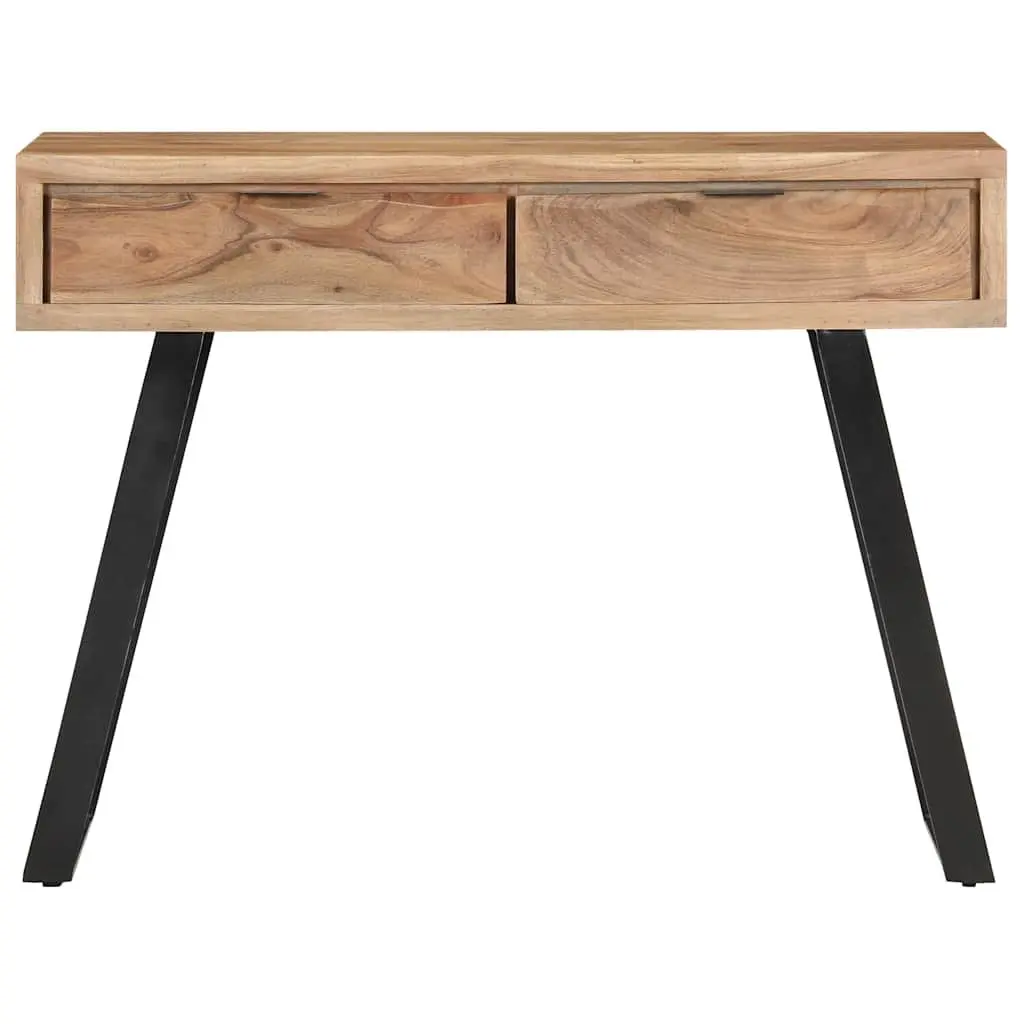 Solid Acacia Wood Console Table with Live Edges