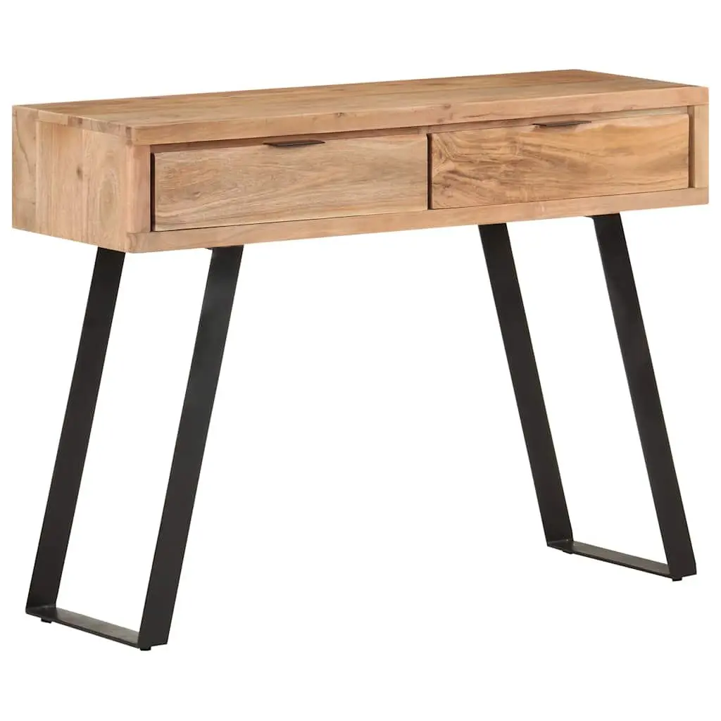 Solid Acacia Wood Console Table with Live Edges