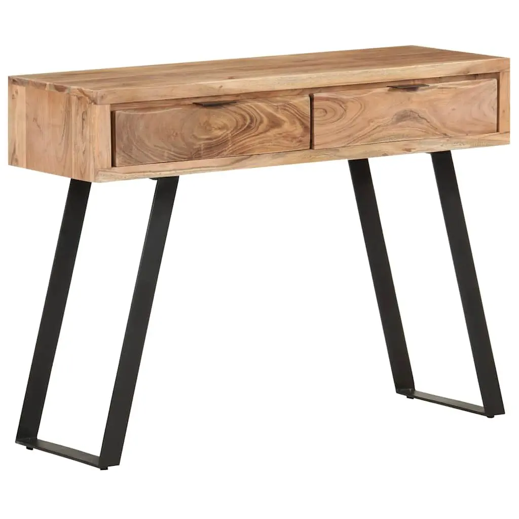 Solid Acacia Wood Console Table with Live Edges