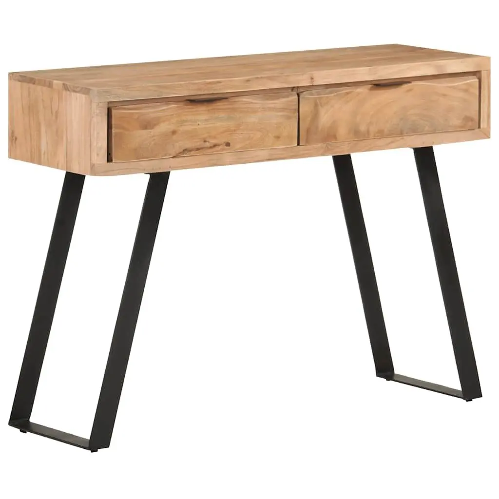 Solid Acacia Wood Console Table with Live Edges