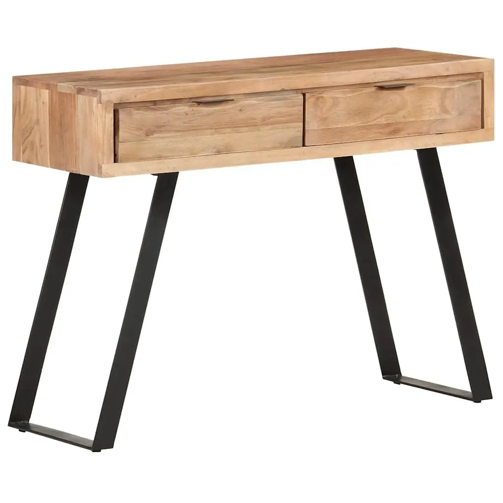 Solid Acacia Wood Console Table with Live Edges