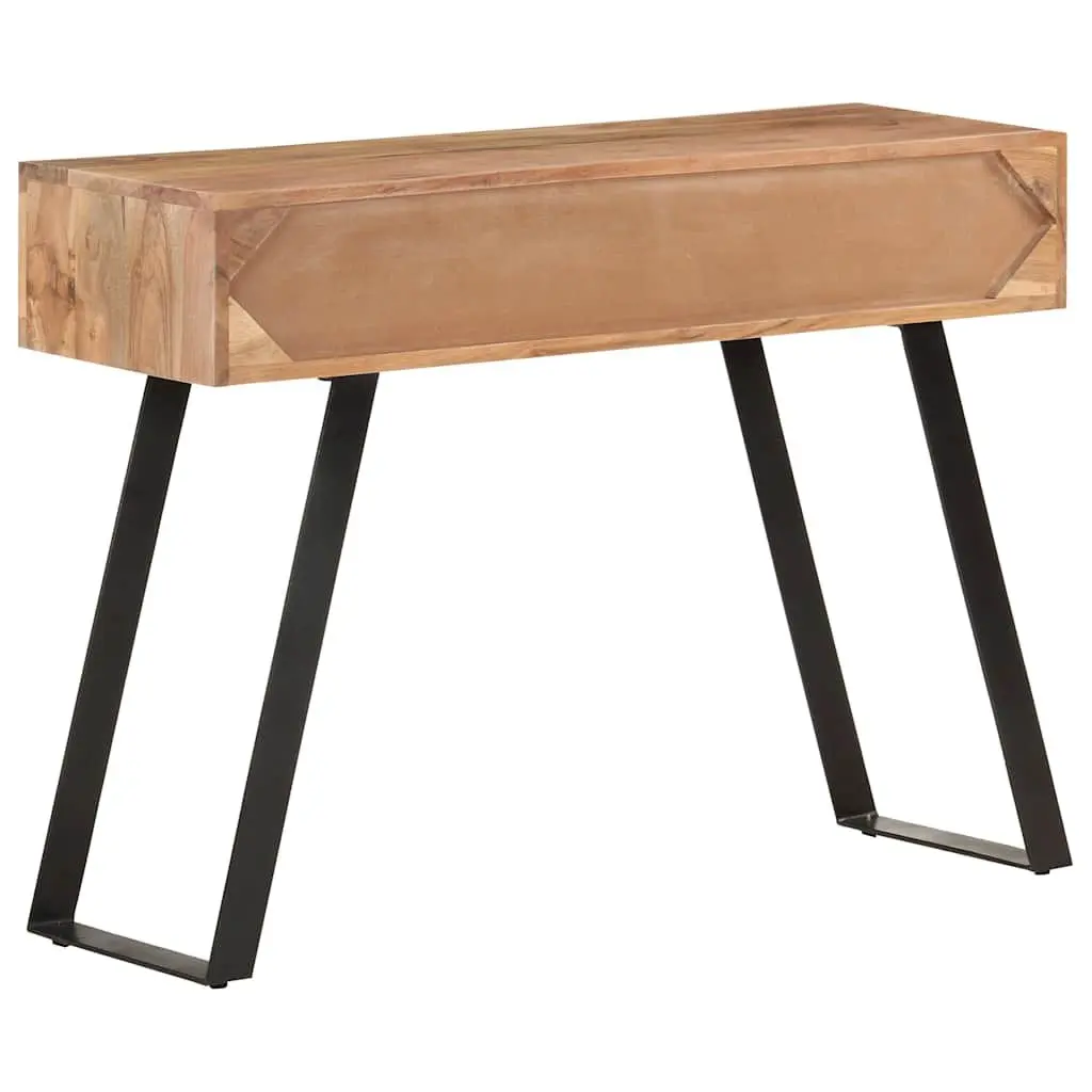 Solid Acacia Wood Console Table with Live Edges