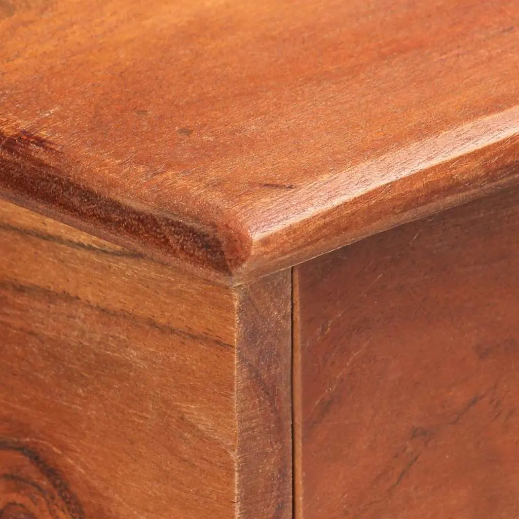 Solid Acacia Wood Sideboard Brown 135x35x75cm Storage Cabinet 2 Doors 3 Drawers