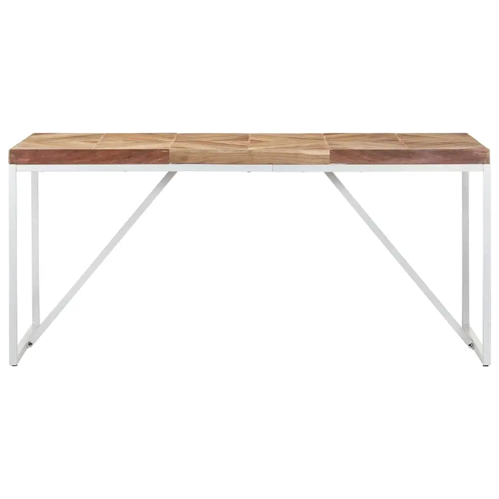 Dining Table 160x70x76cm Solid Acacia Mango Wood Industrial Kitchen Furniture