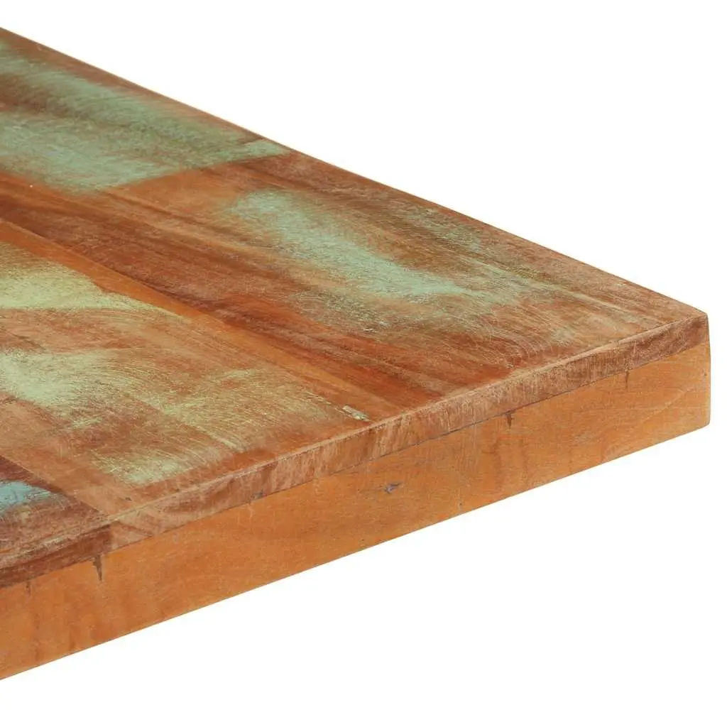 Solid Reclaimed Wood Dining Table 160x80x76 cm Black