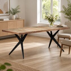 Solid Reclaimed Wood Dining Table 200x90x76cm