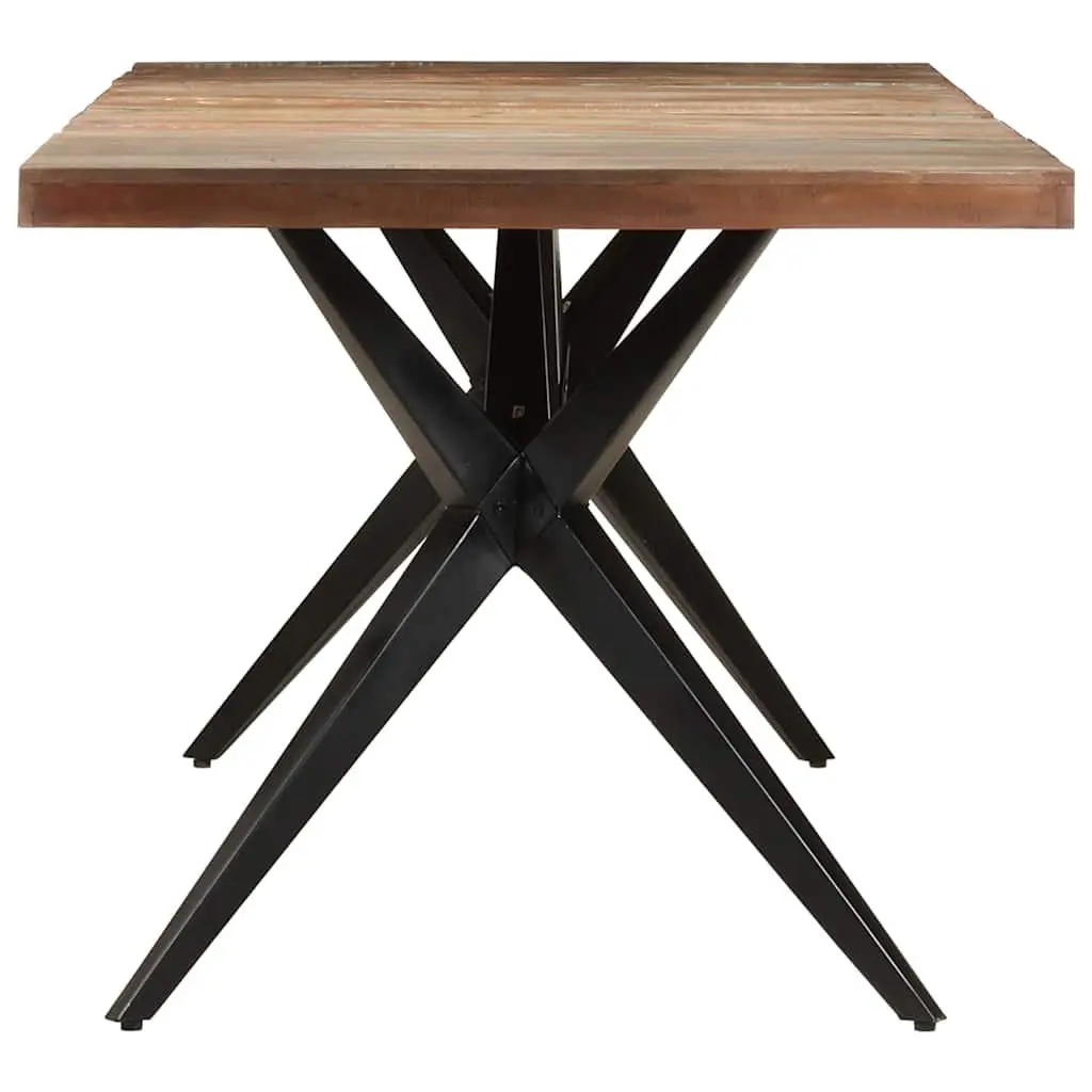 Dining Table White 200x90x76cm Solid Reclaimed Wood
