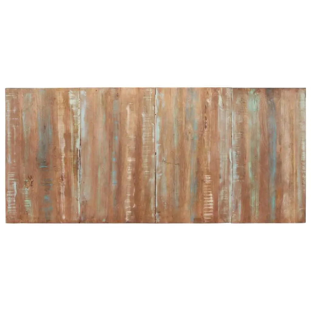 Dining Table White 200x90x76cm Solid Reclaimed Wood