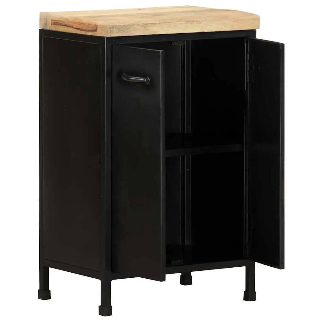 Rustic Brown Sideboard with Doors 47x35x76 cm