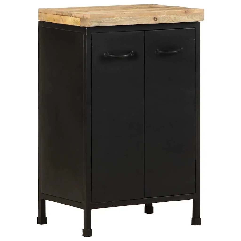 Rustic Brown Sideboard with Doors 47x35x76 cm