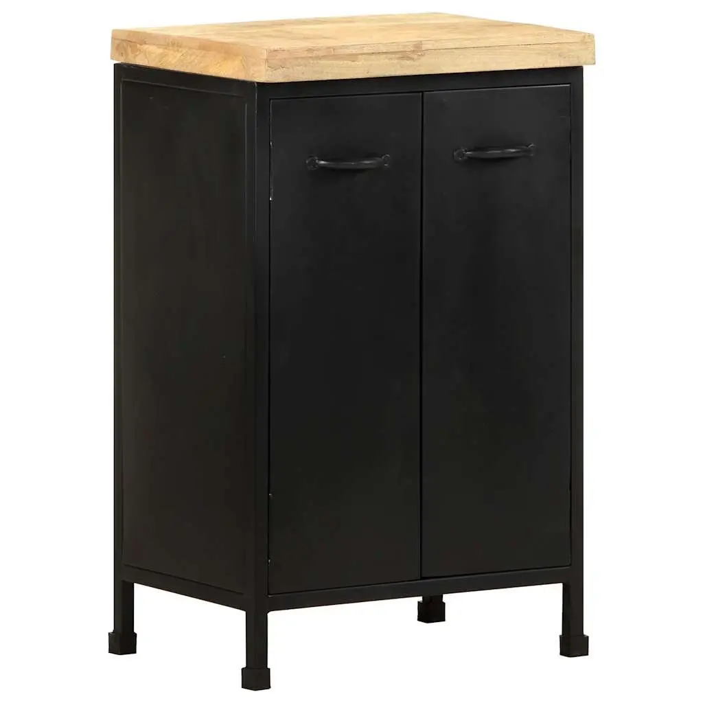 Rustic Brown Sideboard with Doors 47x35x76 cm