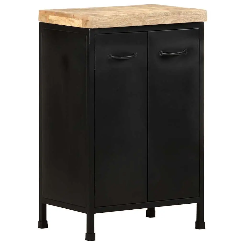 Rustic Brown Sideboard with Doors 47x35x76 cm