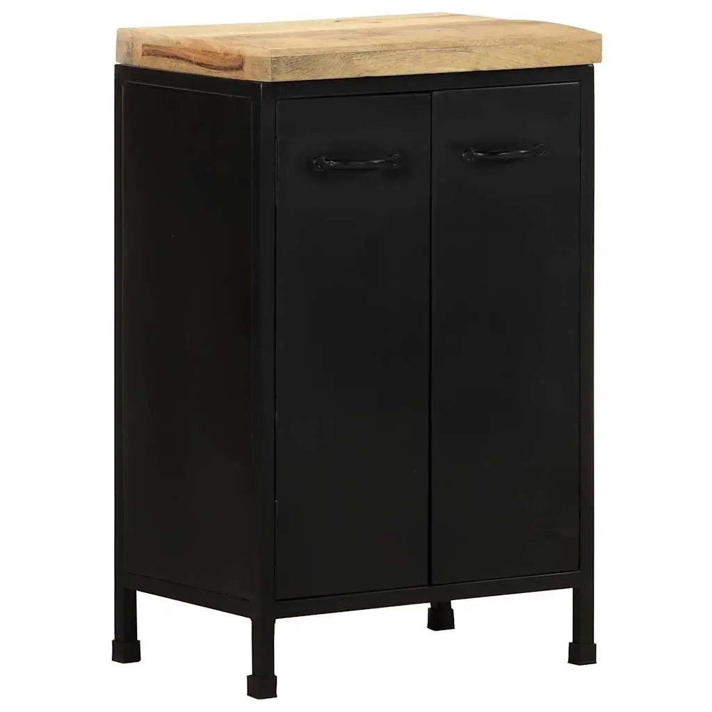 Rustic Brown Sideboard with Doors 47x35x76 cm