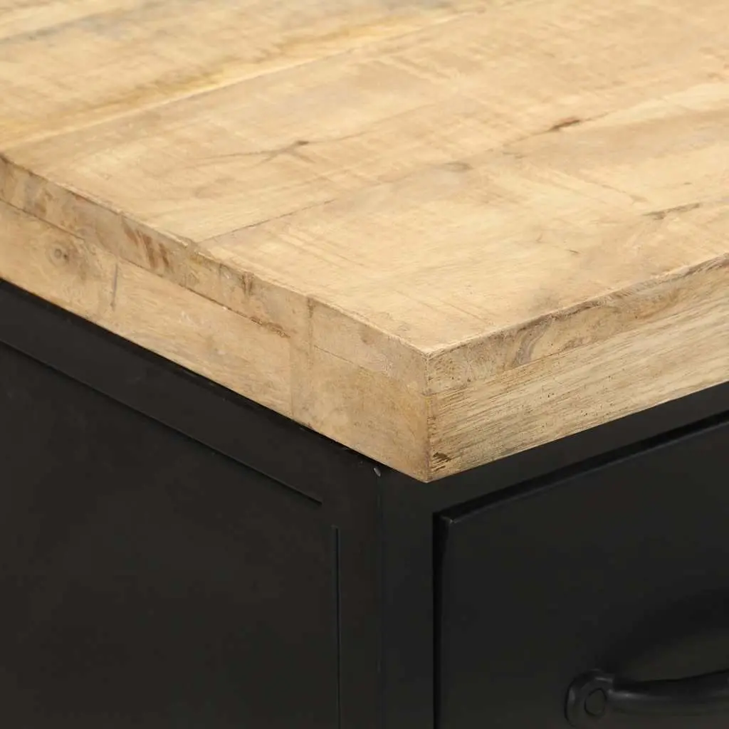 Rustic Brown Sideboard 47x35x76 cm with 3 Drawers