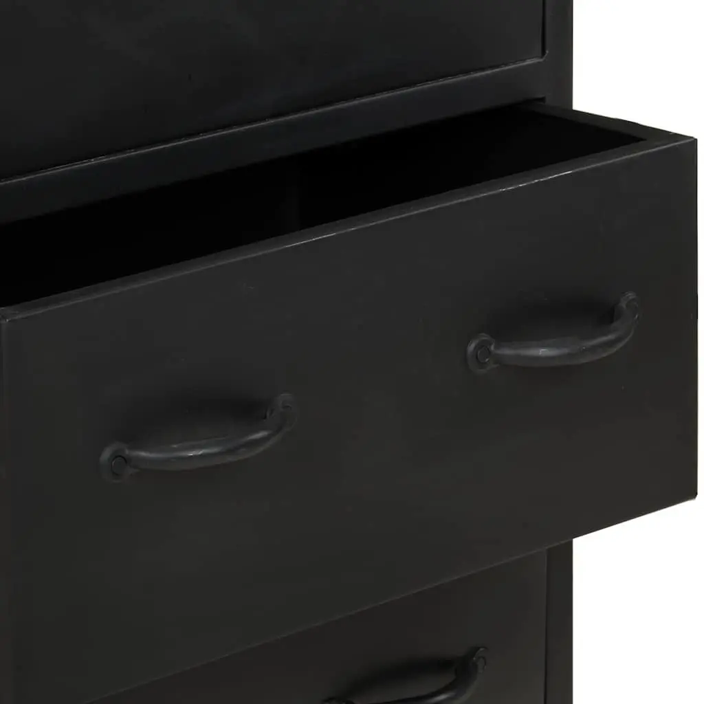 Rustic Brown Sideboard 47x35x76 cm with 3 Drawers