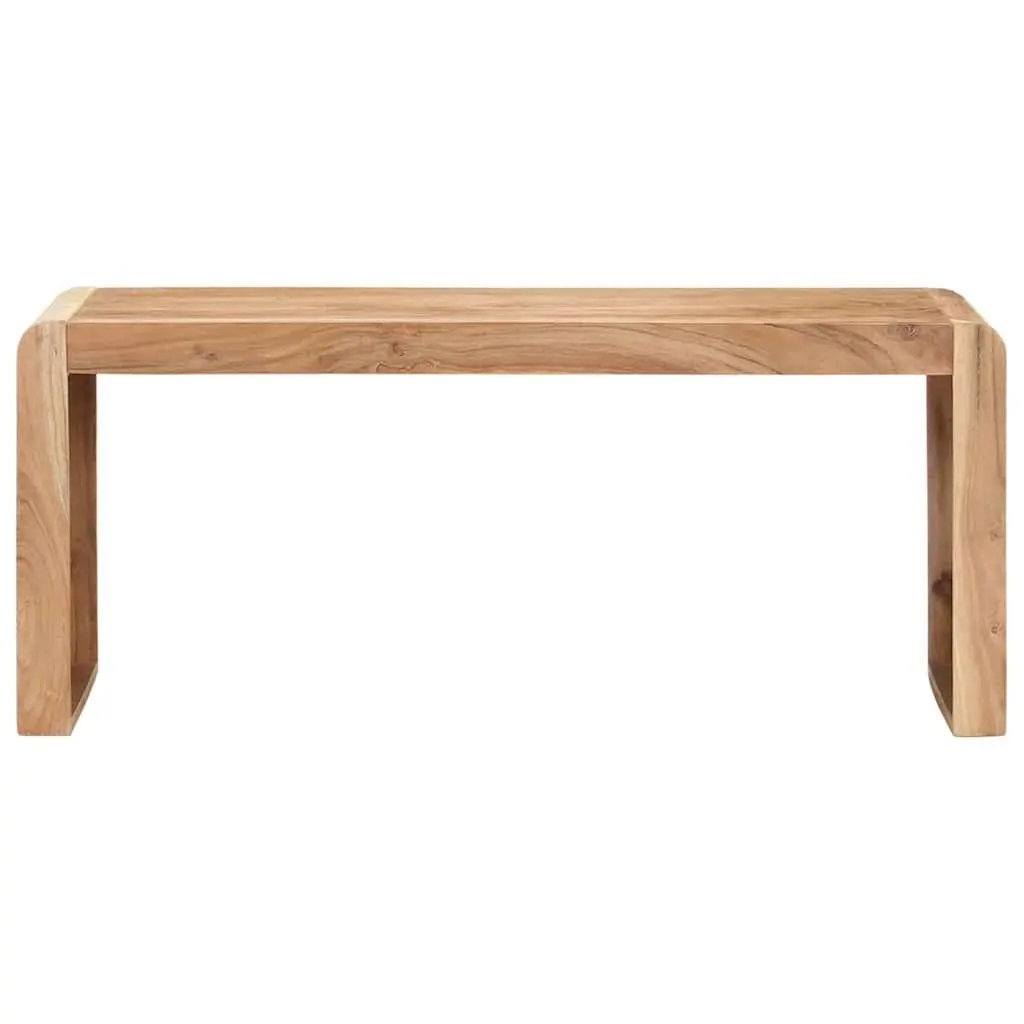 Solid Acacia Wood Dining Bench for Entryway or Kitchen