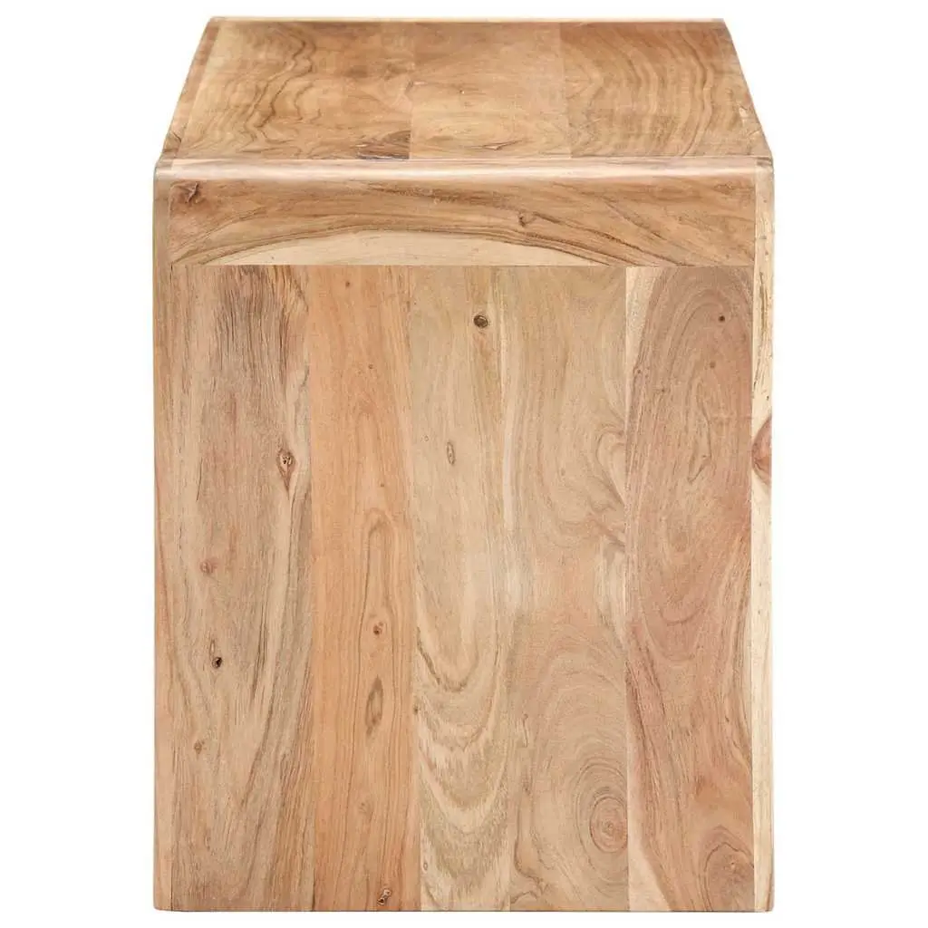 Solid Acacia Wood Dining Bench for Entryway or Kitchen