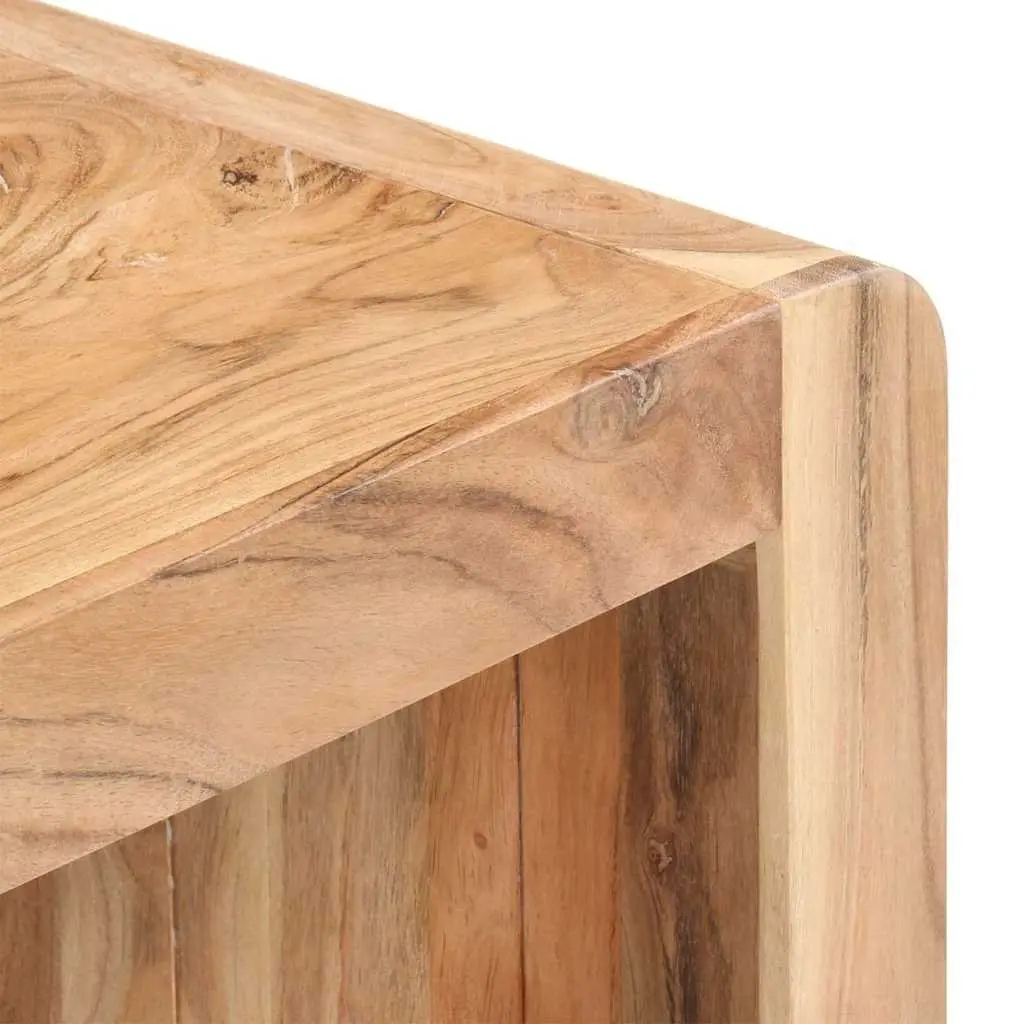 Solid Acacia Wood Dining Bench for Entryway or Kitchen