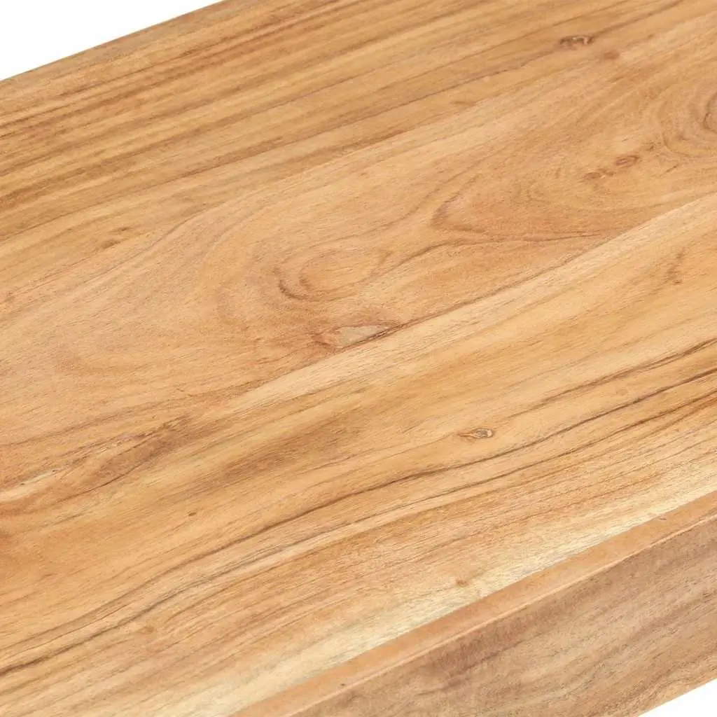Solid Acacia Wood Dining Bench for Entryway or Kitchen